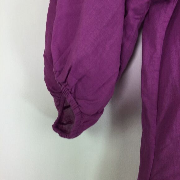 Calme by Johnny Was Womens V-Neck Buttoned Raglan Slip Dress Purple Size XS NWT - Picture 11 of 16